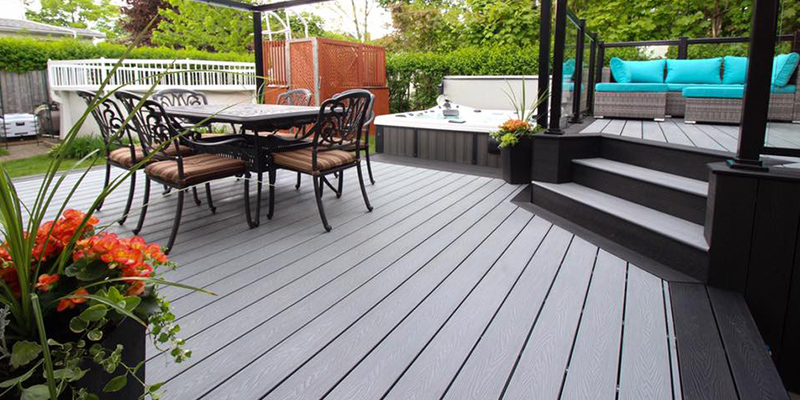 Decking de Wpc, cerca de Wpc